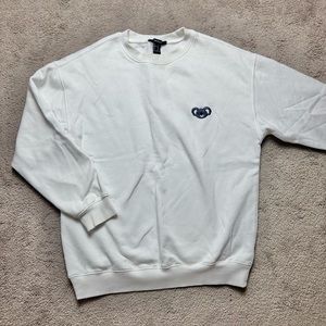 Forever 21 White Crewneck